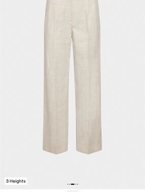 Wilfred Wide-Leg Linen Effortless Pants in Light Beige